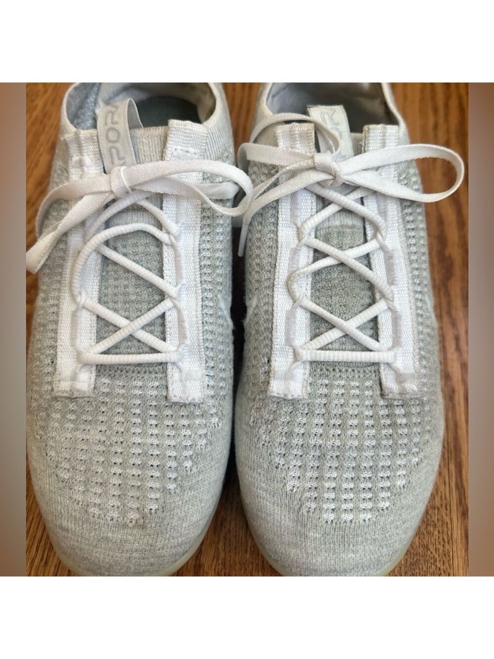 Nike Air VaporMax FK Shoes Womens 7 White - Picture 8 of 8